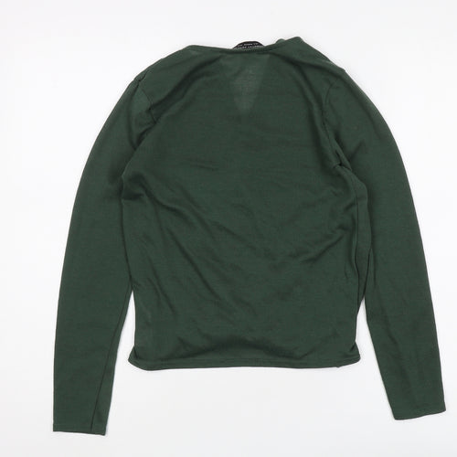 Dorothy Perkins Women's Green V-Neck Pullover Jumper Size 10