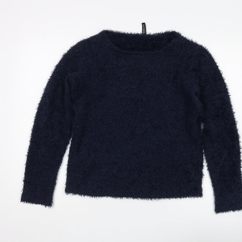 DIVIDED Women's Blue Pullover Jumper Size 12