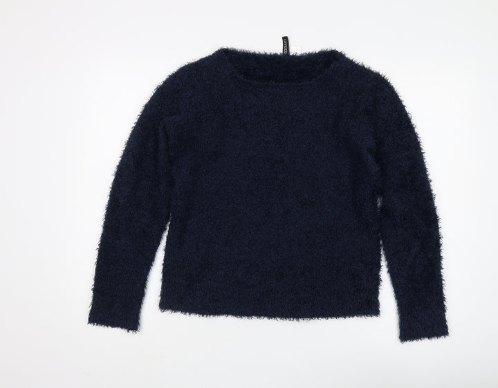 DIVIDED Women's Blue Pullover Jumper Size 12