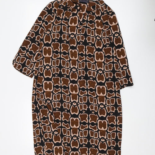 Marks and Spencer Women's Animal Print Shift Dress - Size 12