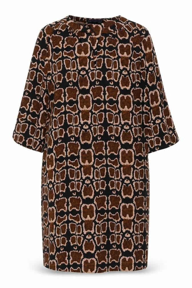 Front view of Marks & Spencer Women's Animal Print Shift Dress -, size 12