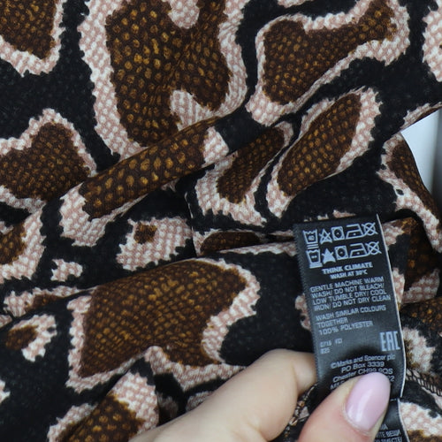 Marks and Spencer Women's Animal Print Shift Dress - Size 12
