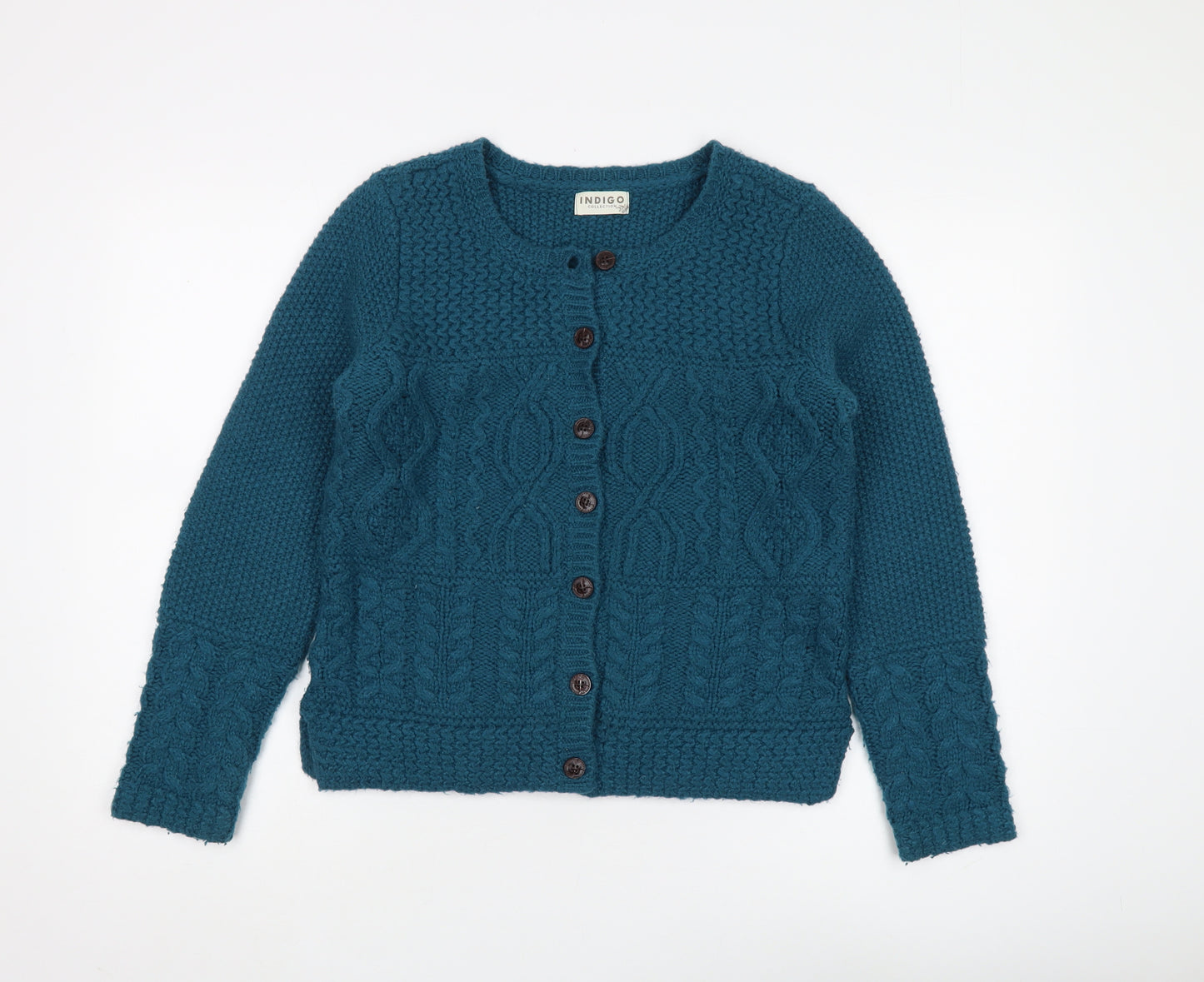 Marks and Spencer Women's Blue Cardigan Wool Size 10
