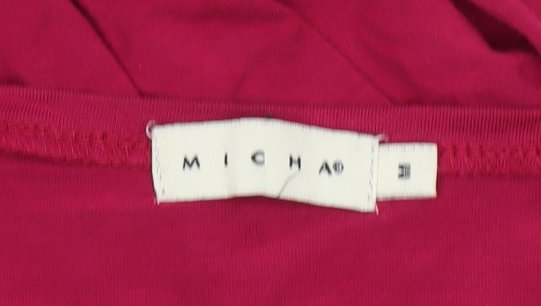 Micha Women's Red Long Sleeve Studded Blouse