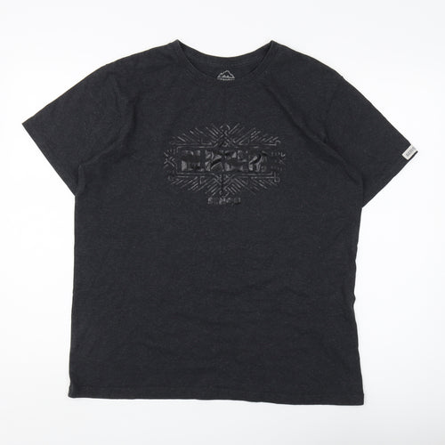 Senqu Men's Black L Crew Neck T-Shirt