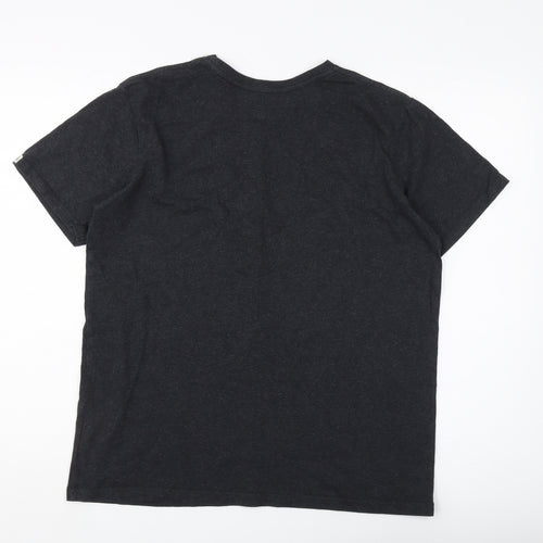 Senqu Men's Black L Crew Neck T-Shirt