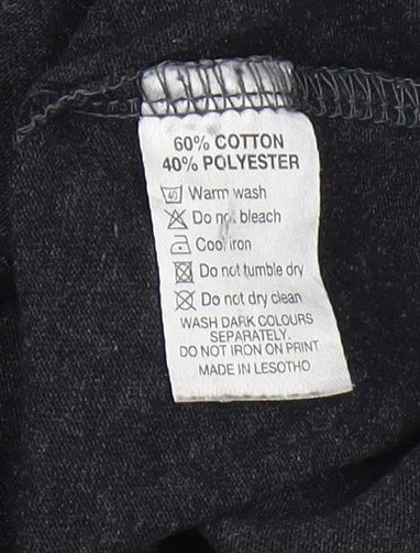 Senqu Men's Black L Crew Neck T-Shirt