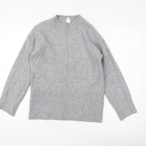 John Lewis & Partners Grey Crew Neck Jumper XS