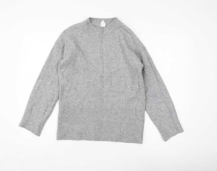 John Lewis & Partners Grey Crew Neck Jumper XS