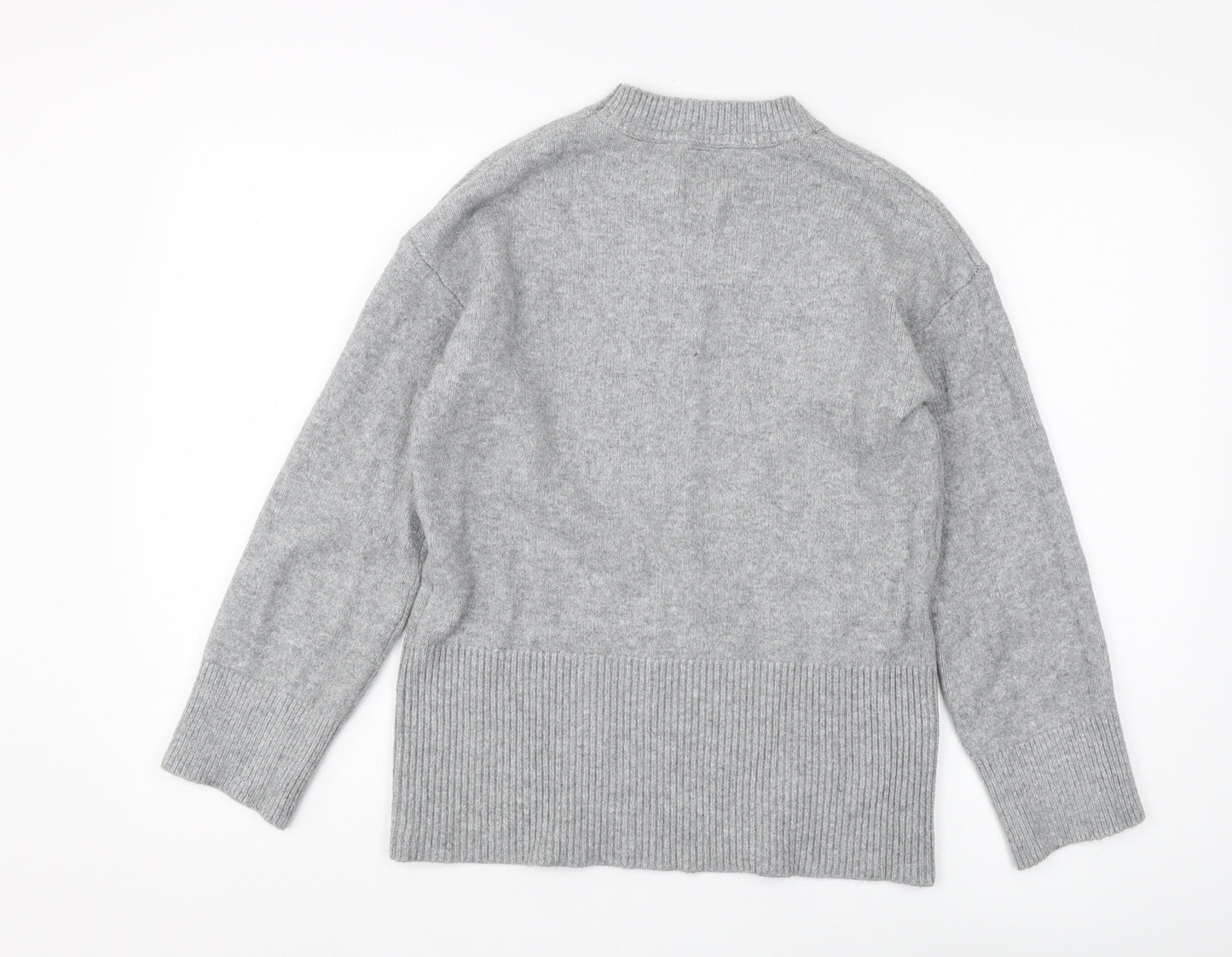 John Lewis & Partners Grey Crew Neck Jumper XS