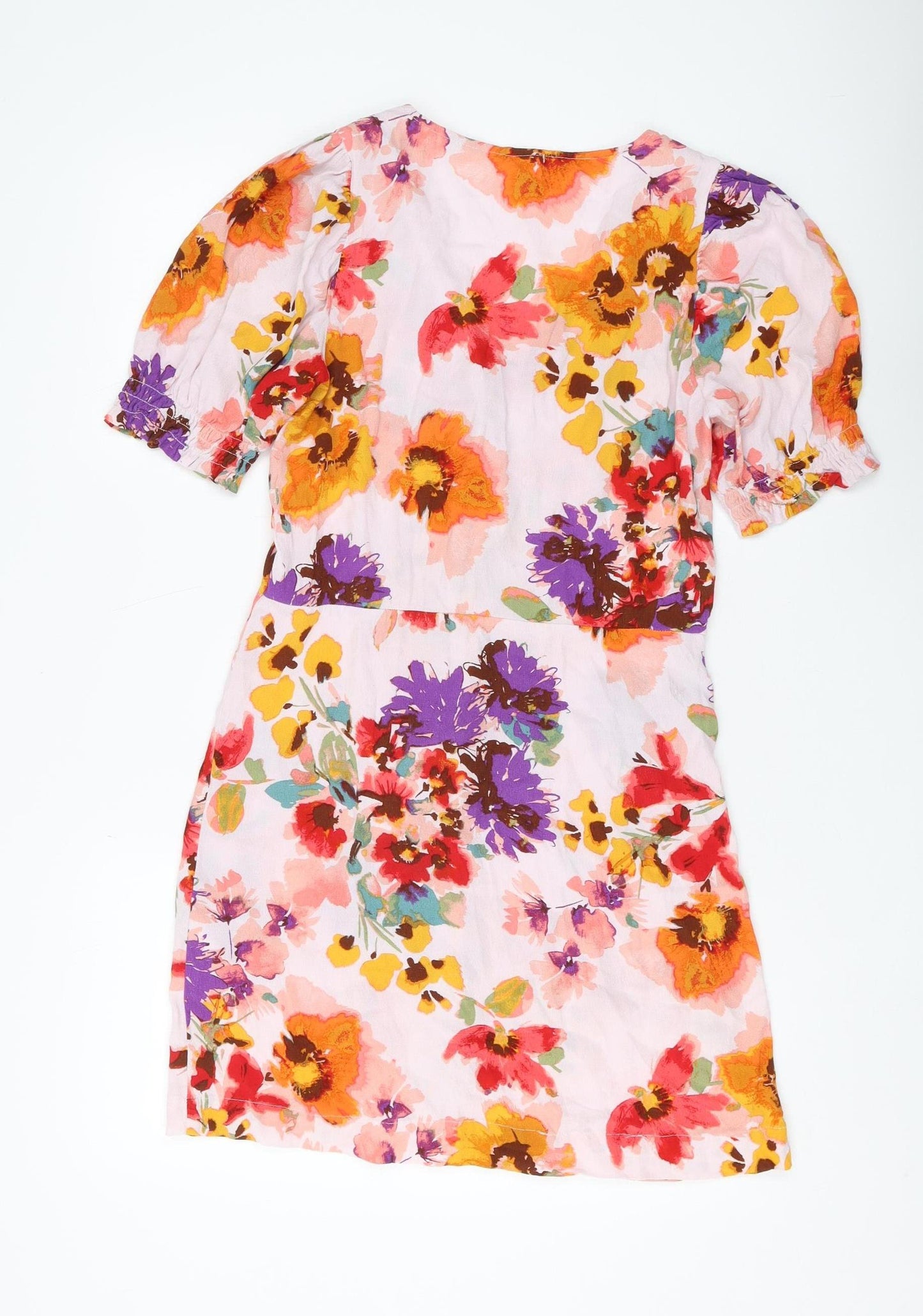 H&M Womens Multicoloured Floral Shift Dress Size 8