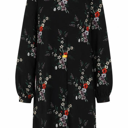H&M Women’s Black Floral Shift Dress Size 16
