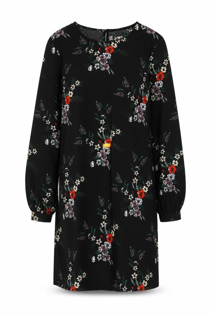H&M Women’s Black Floral Shift Dress Size 16