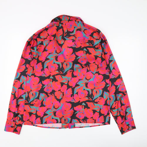 Topshop Women's Multicoloured Floral Kimono Blouse Size 12