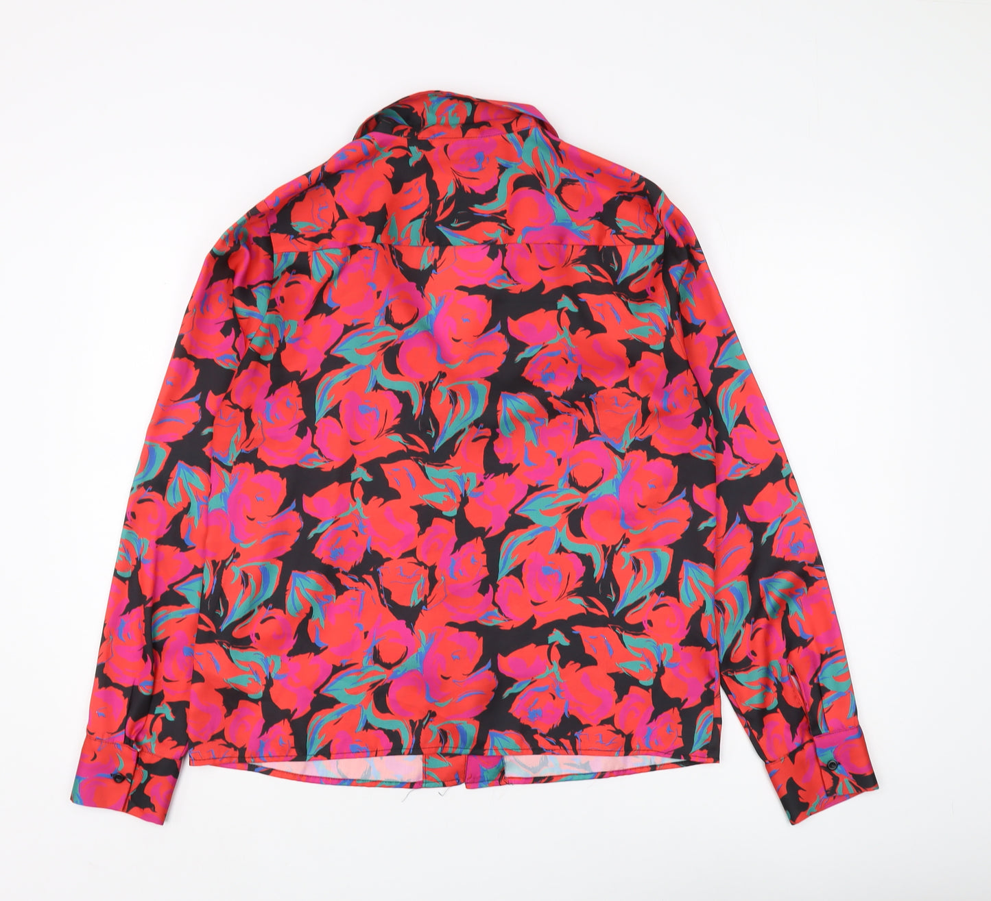 Topshop Women's Multicoloured Floral Kimono Blouse Size 12