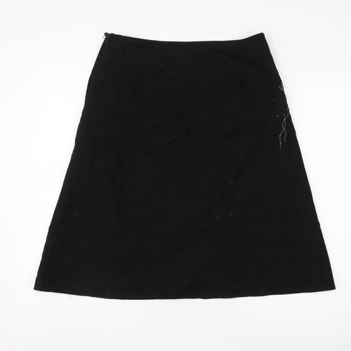 Next Women's Black A-Line Skirt Size 12