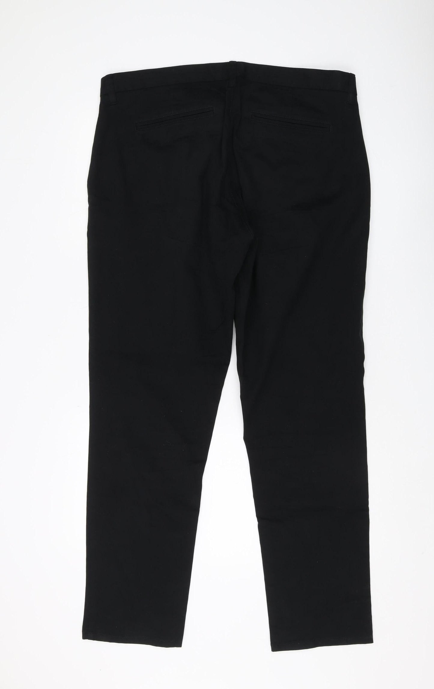 Next Men's Black Chino Trousers Size 38
