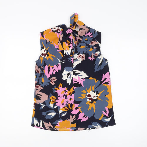 H&M Women's Multicoloured Floral Halter Blouse XS