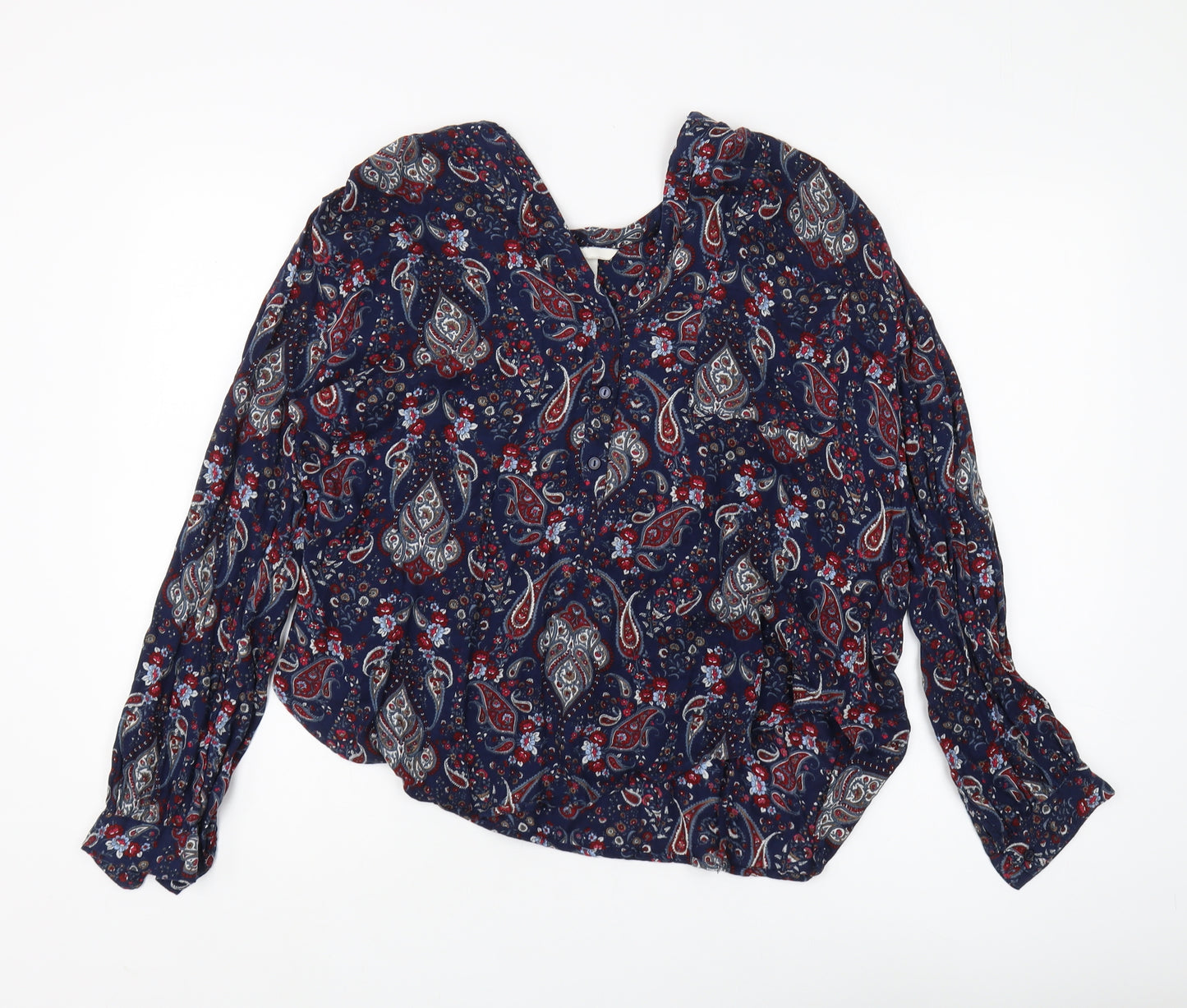 H&M Women's Paisley Blouse, Multicoloured, Size 14