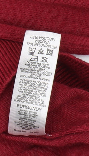 Dunnes Stores Women's Red Pullover Jumper Size 8