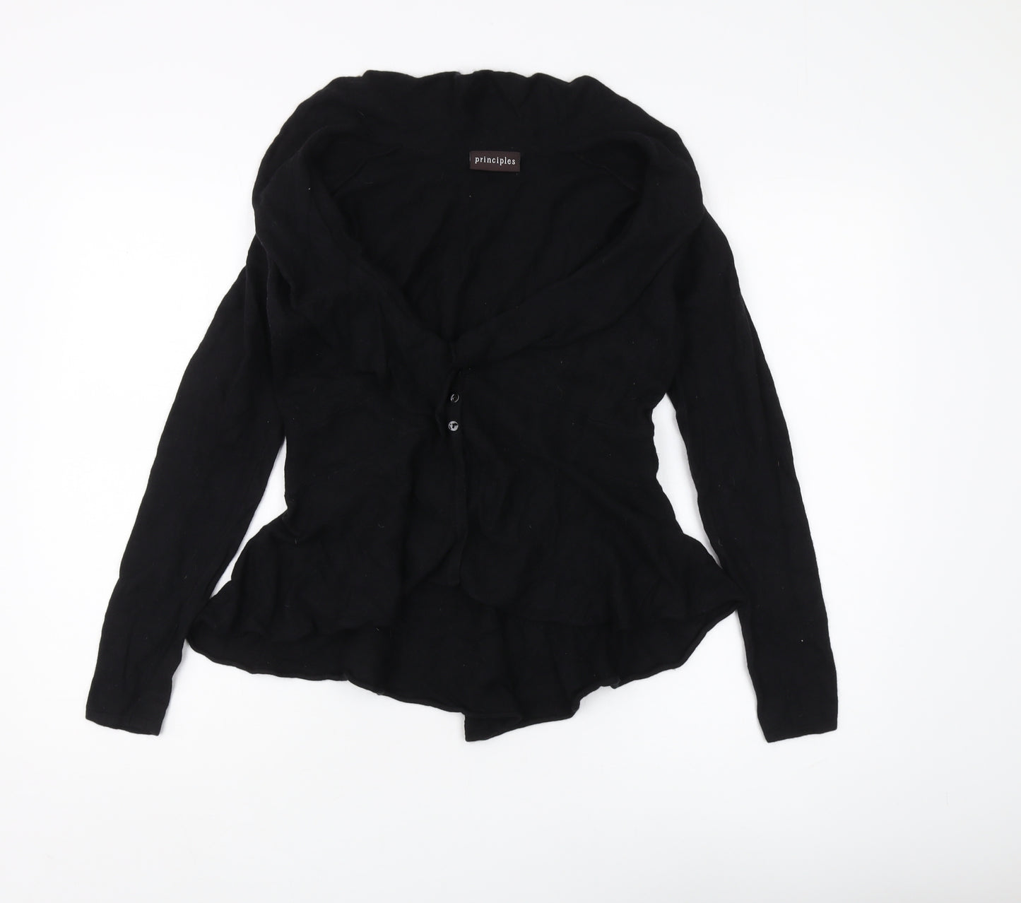 Principles Women's Black Cardigan Size 14 Buttoned