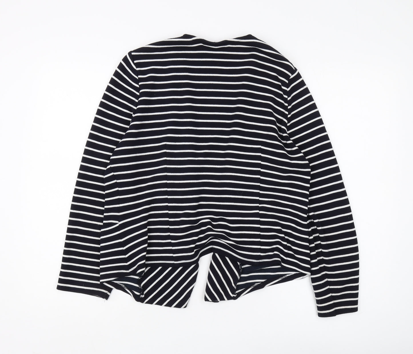 Wallis Women's Black Striped Basic Jacket Size L