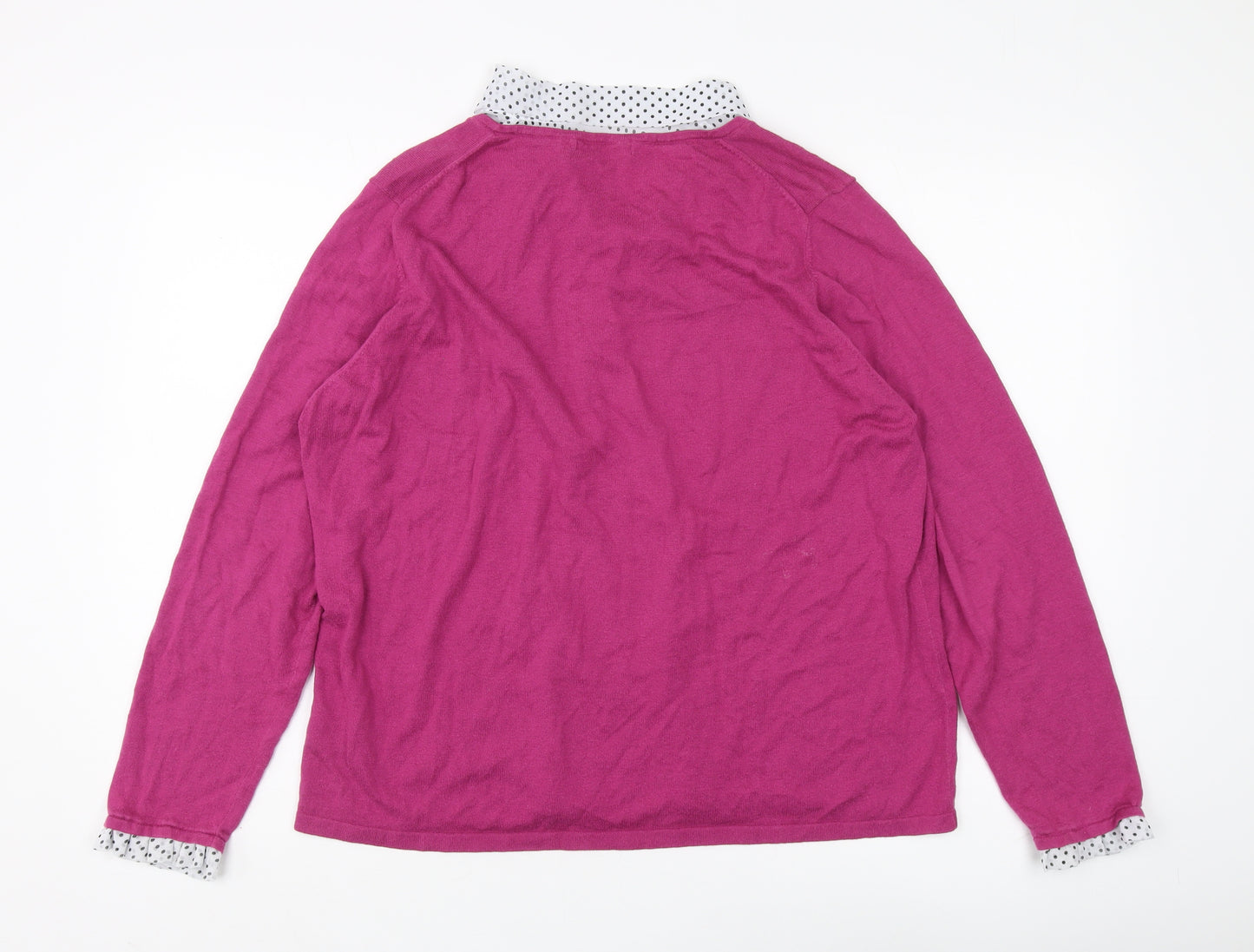 Marks and Spencer Women's Pink Pullover Jumper Size 22