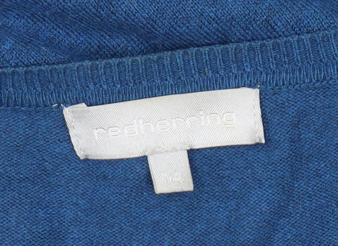 Red Herring Women's Blue Cardigan Size 14 V-Neck