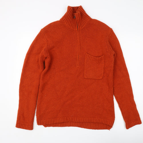 French Connection Men's Orange XS Pullover Sweater