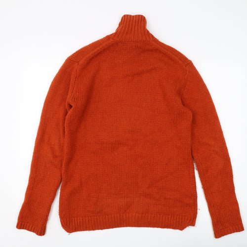 French Connection Men's Orange XS Pullover Sweater