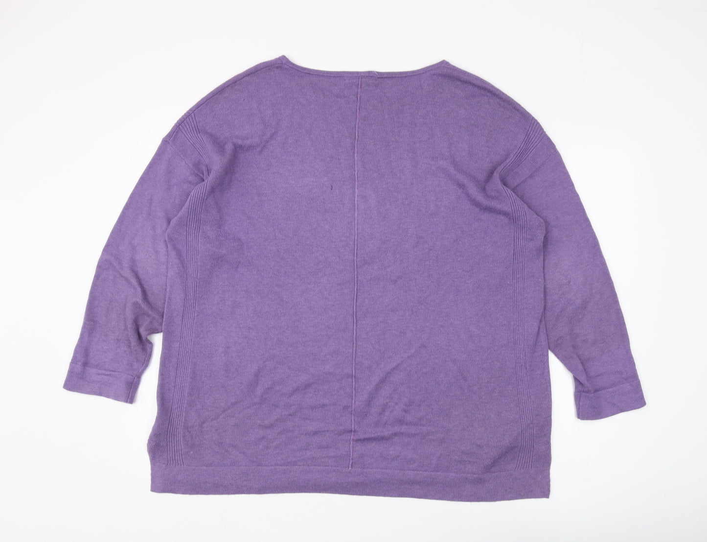 White Stuff Women's Purple Pullover Jumper Size 20