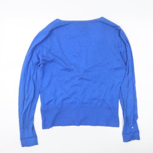 Monsoon Women's Blue V-Neck Cardigan Size 12