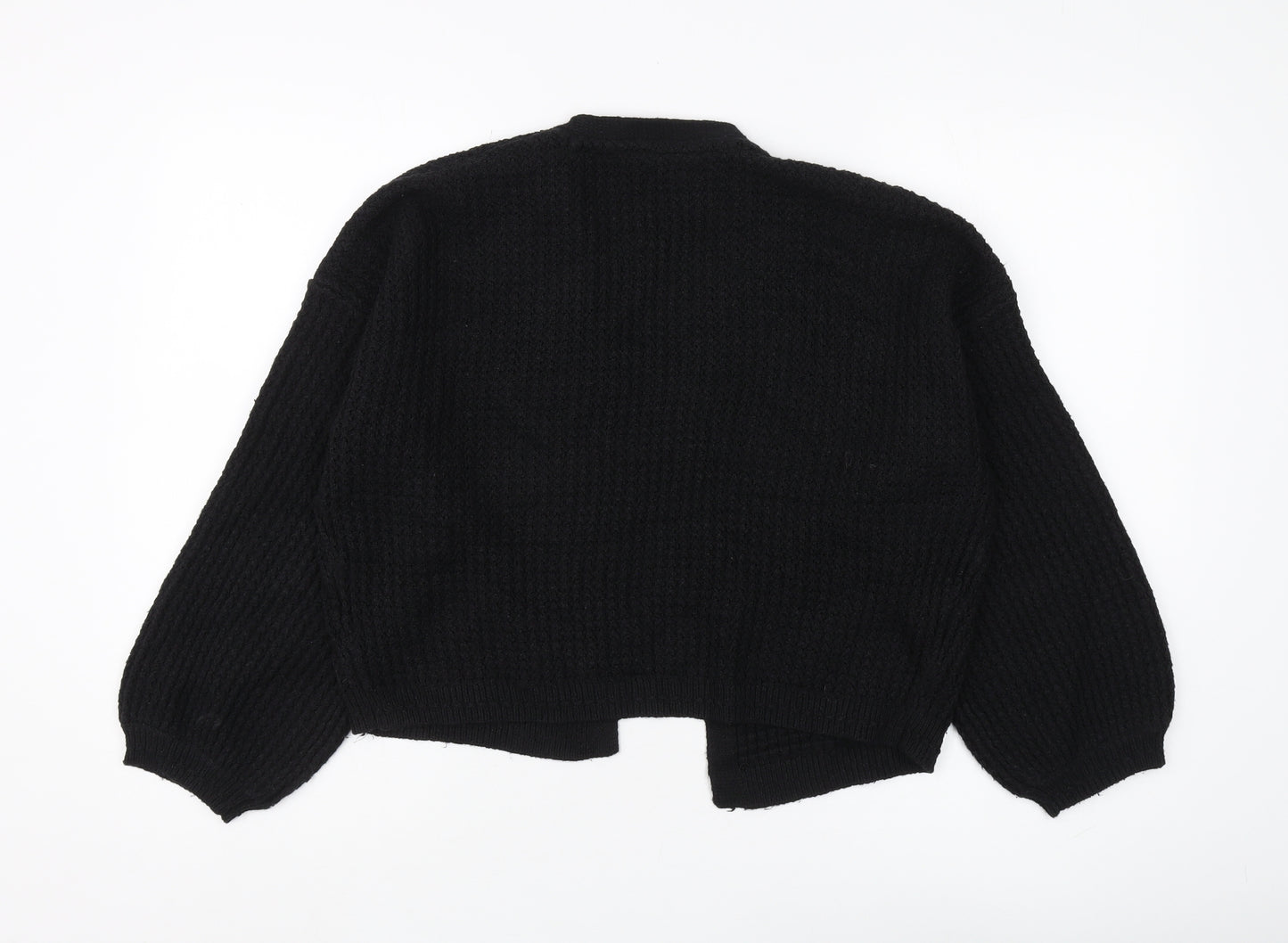 Fat Face Women's Black Size 12 Chunky Cardigan