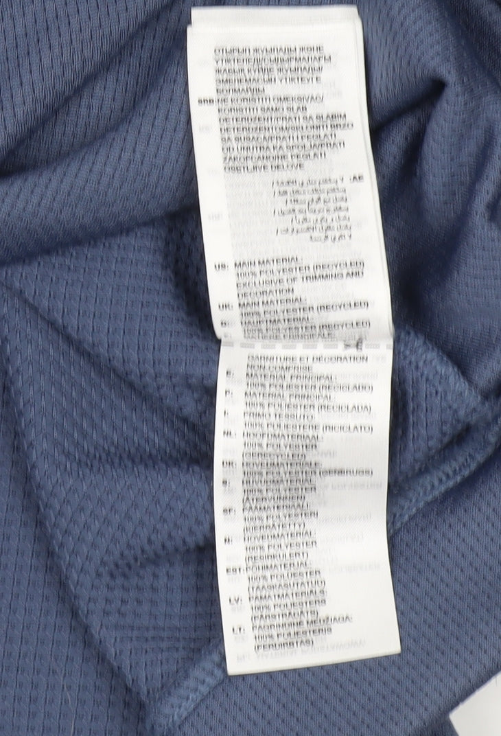 Adidas Men's Blue 1/4 Zip Sweatshirt, M, Long Sleeve