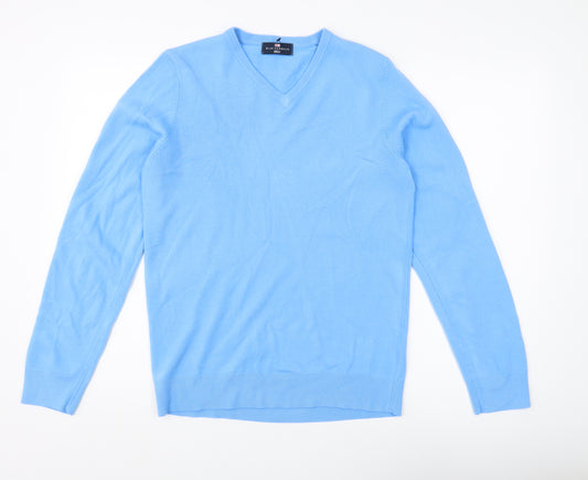 Marks and Spencer Blue V-Neck Pullover Jumper S