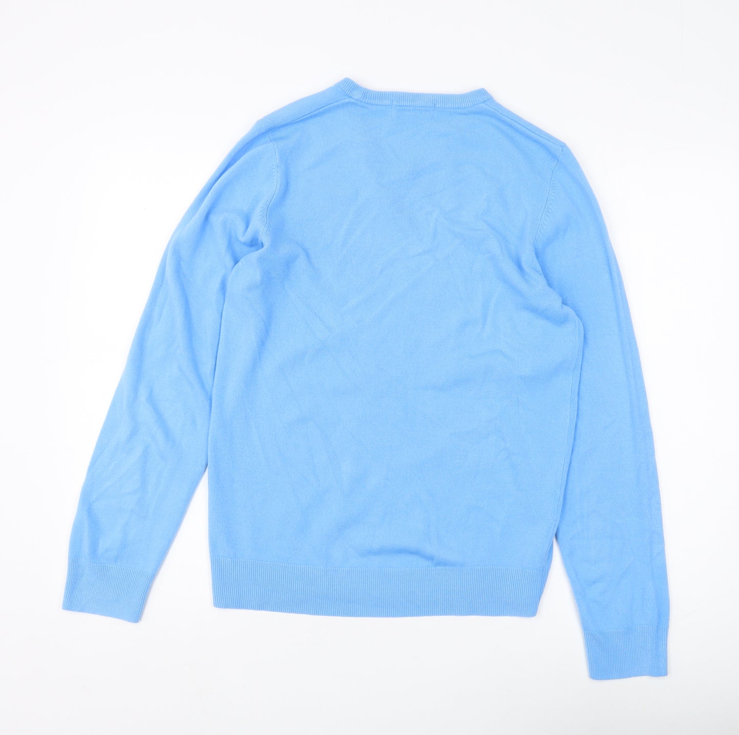 Marks and Spencer Blue V-Neck Pullover Jumper S