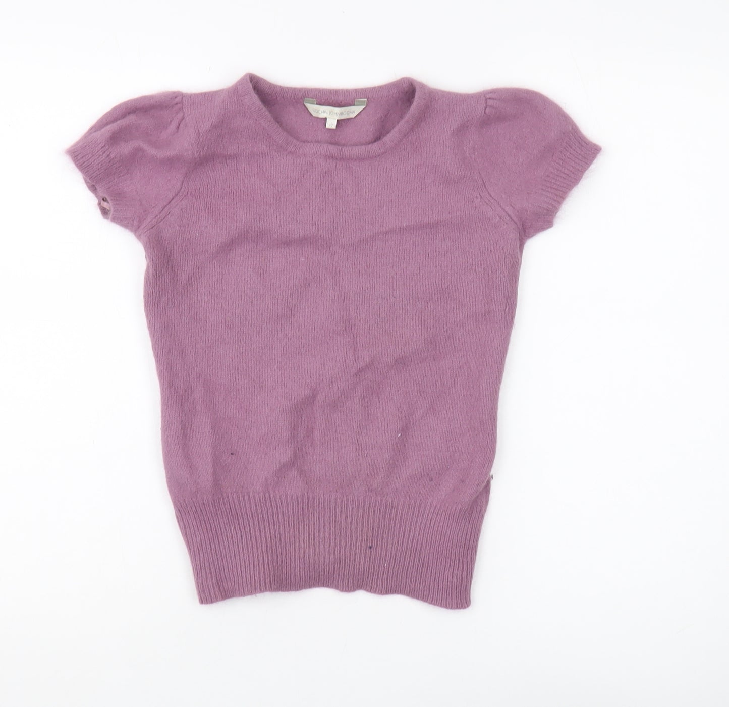 Rocha John Rocha Women’s Purple Angora Knit Pullover