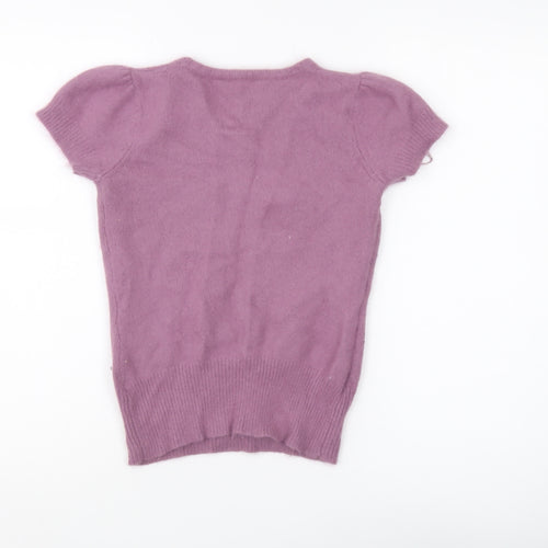 Rocha John Rocha Women’s Purple Angora Knit Pullover