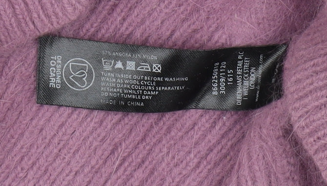 Rocha John Rocha Women’s Purple Angora Knit Pullover