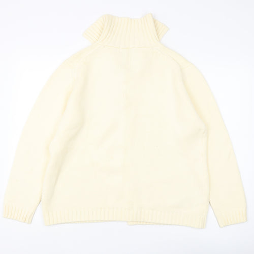 Style by EWM Women's Ivory XL Cardigan Button Knit