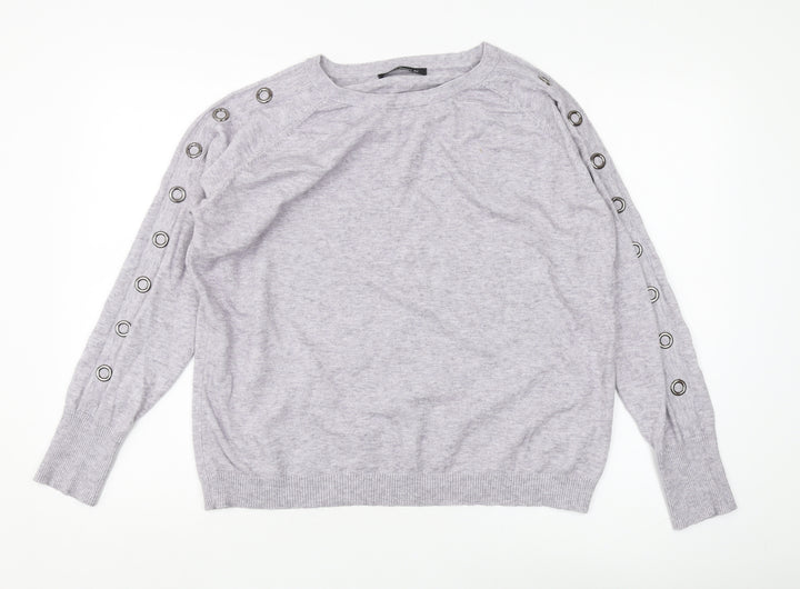 Betty Barclay Women's Grey Pullover Jumper Size 14