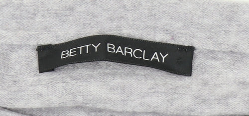 Betty Barclay Women's Grey Pullover Jumper Size 14