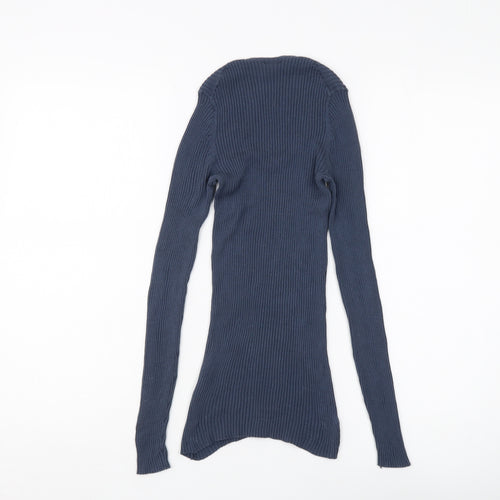 Jigsaw Women's Blue XS Basic Silk Cotton Blouse