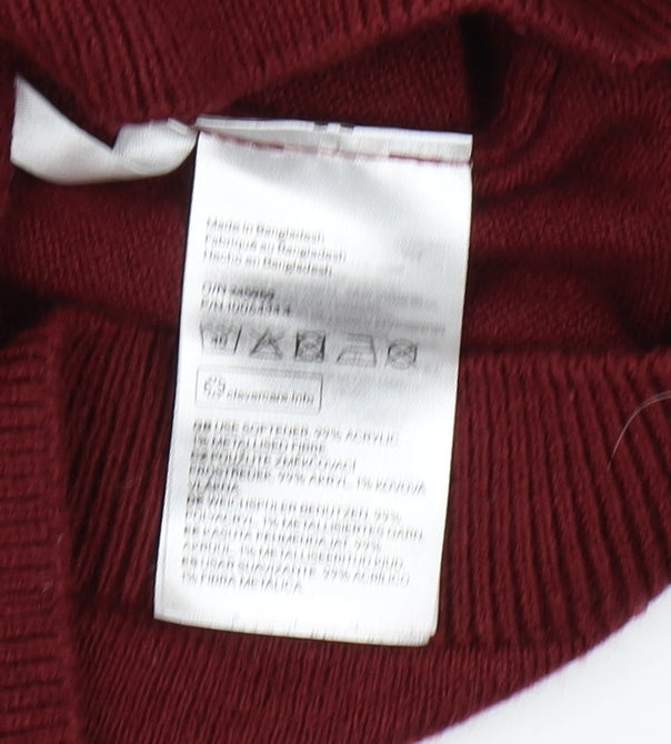 H&M Girls Red Hogwarts Pullover Jumper, Size 12 Years