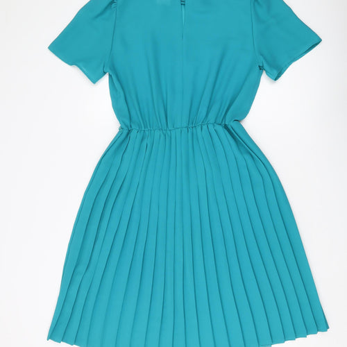 St Michael Women's Green A-Line Dress Size 14