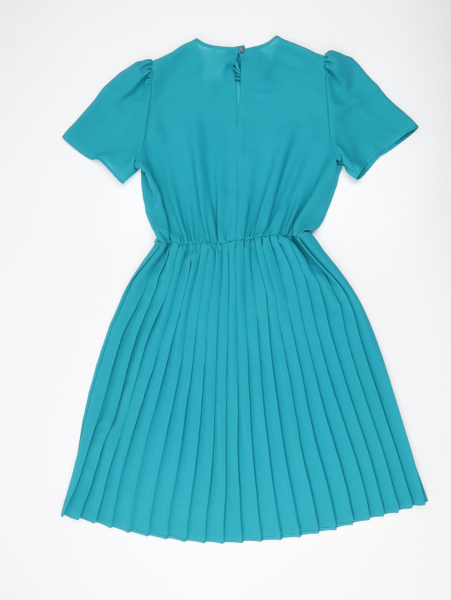 St Michael Women's Green A-Line Dress Size 14