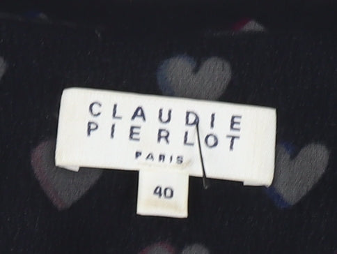 Claudie Pierlot Women's Multicoloured Heart Button-Up