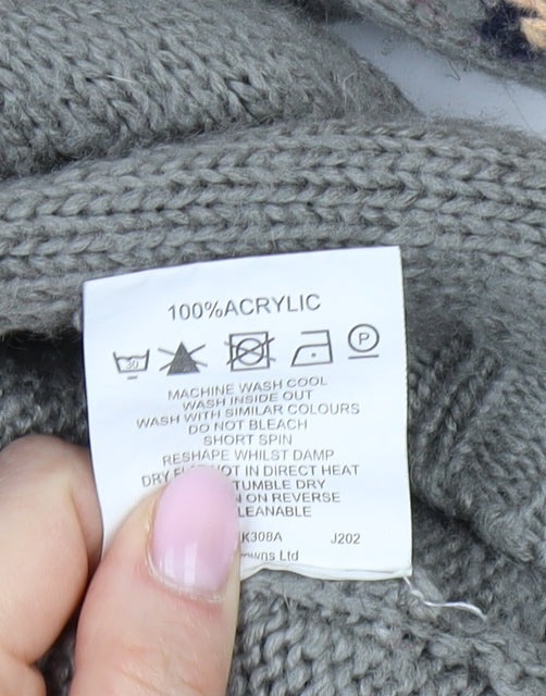 Joe Browns Women’s Grey Cardigan Size 18 Short Sleeve