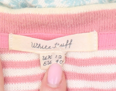 White Stuff Women's Green Cardigan, UK 12, Button Accents