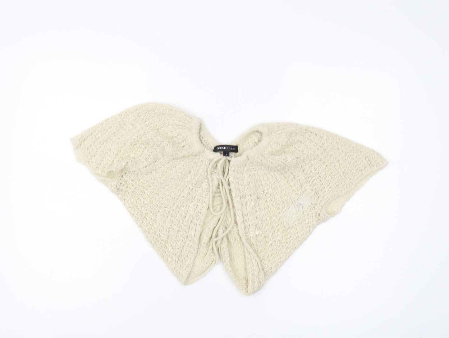 Great Plains Women's Beige Knit Cape - Medium, Casual